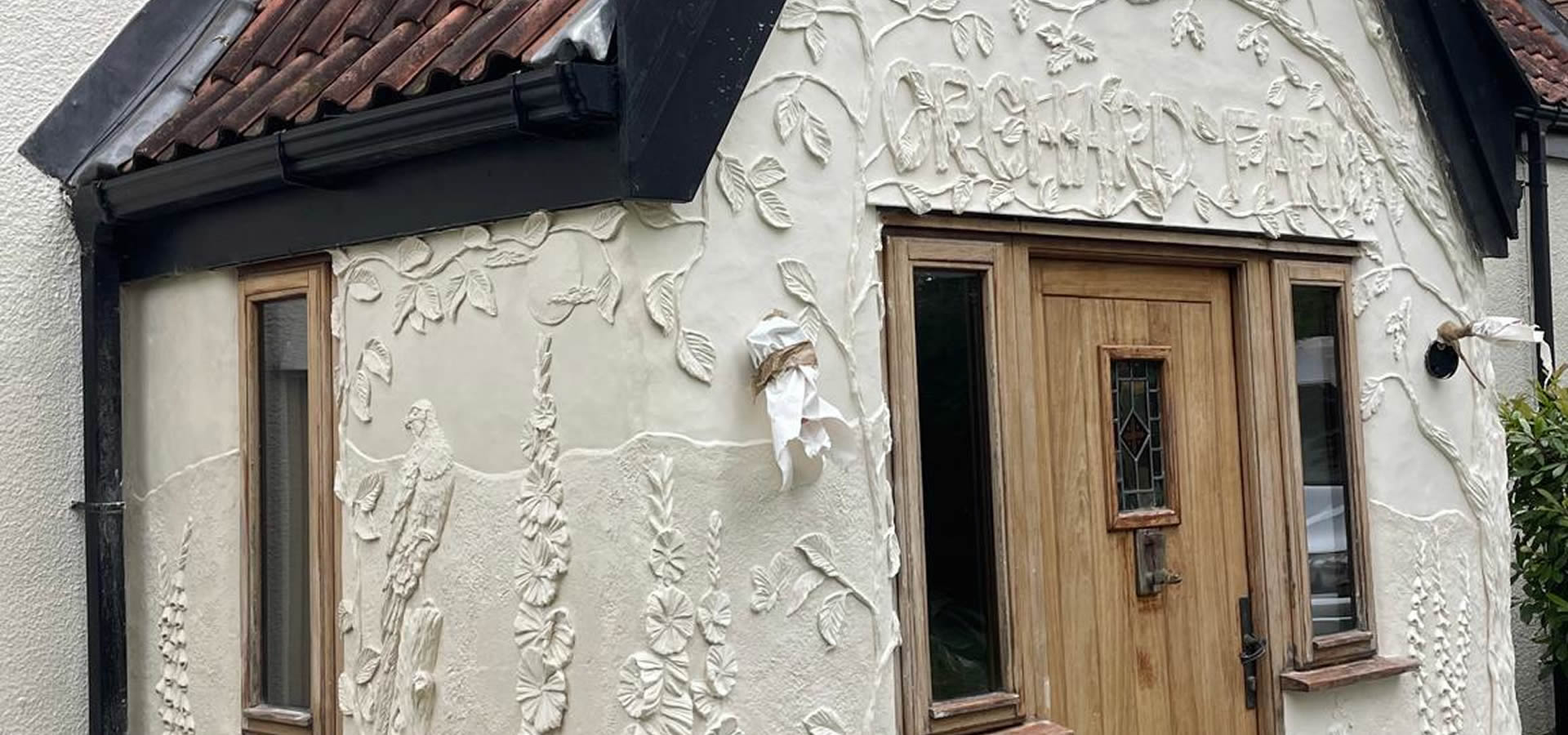 Decorative plasterwork detail