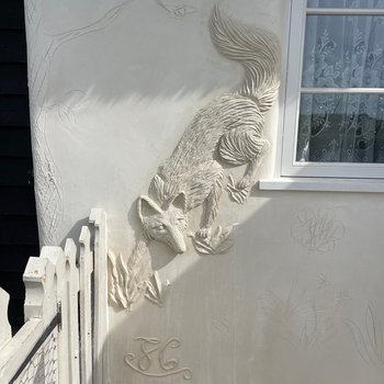 Traditional pargetting detail by James Collier