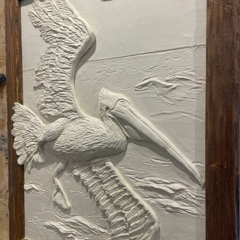 Handcrafted pargetting design on heritage property