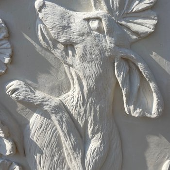 Decorative pargetting work in lime plaster by James Collier
